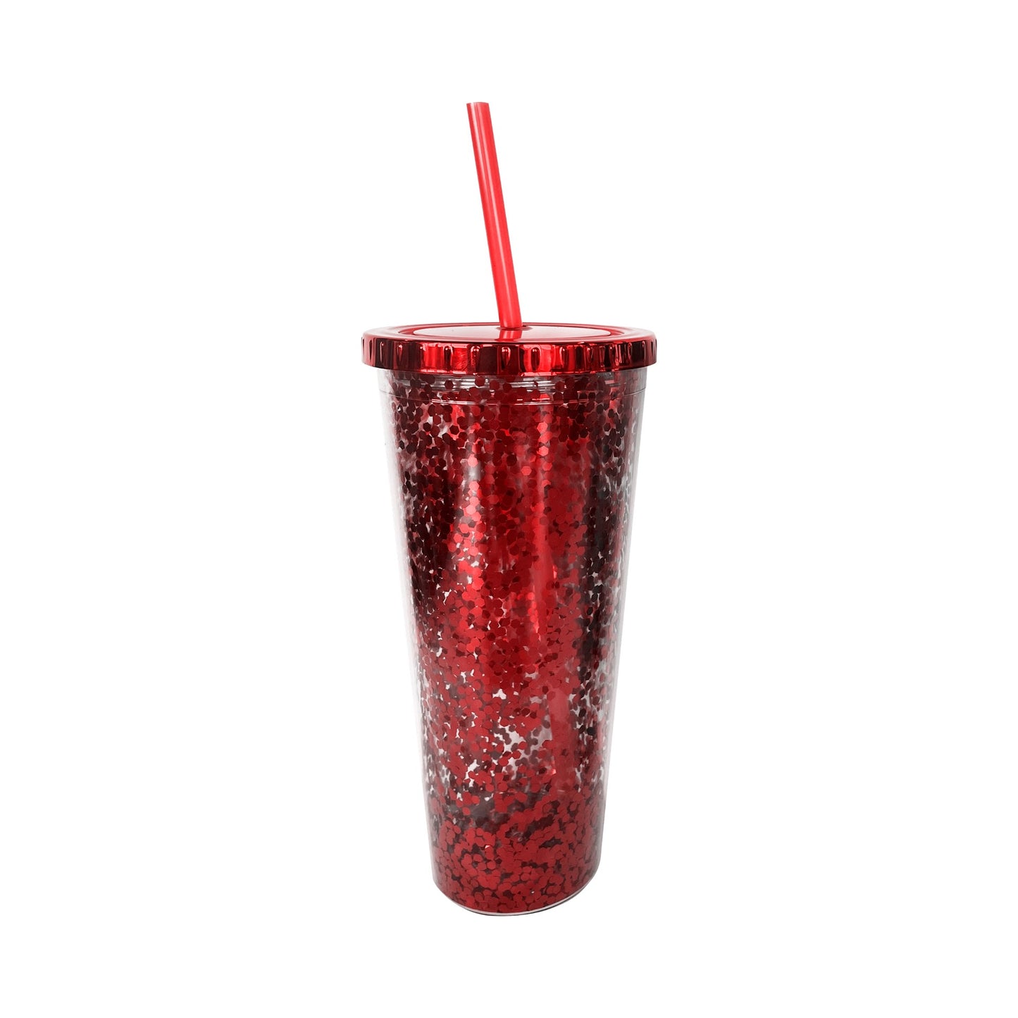 21oz AS Glitter Travel Tumbler PDQ - Rustic Holiday