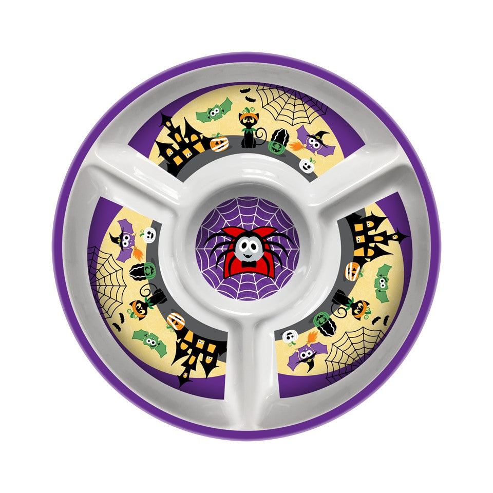 13.25in Melamine C&D Tray - Spooky