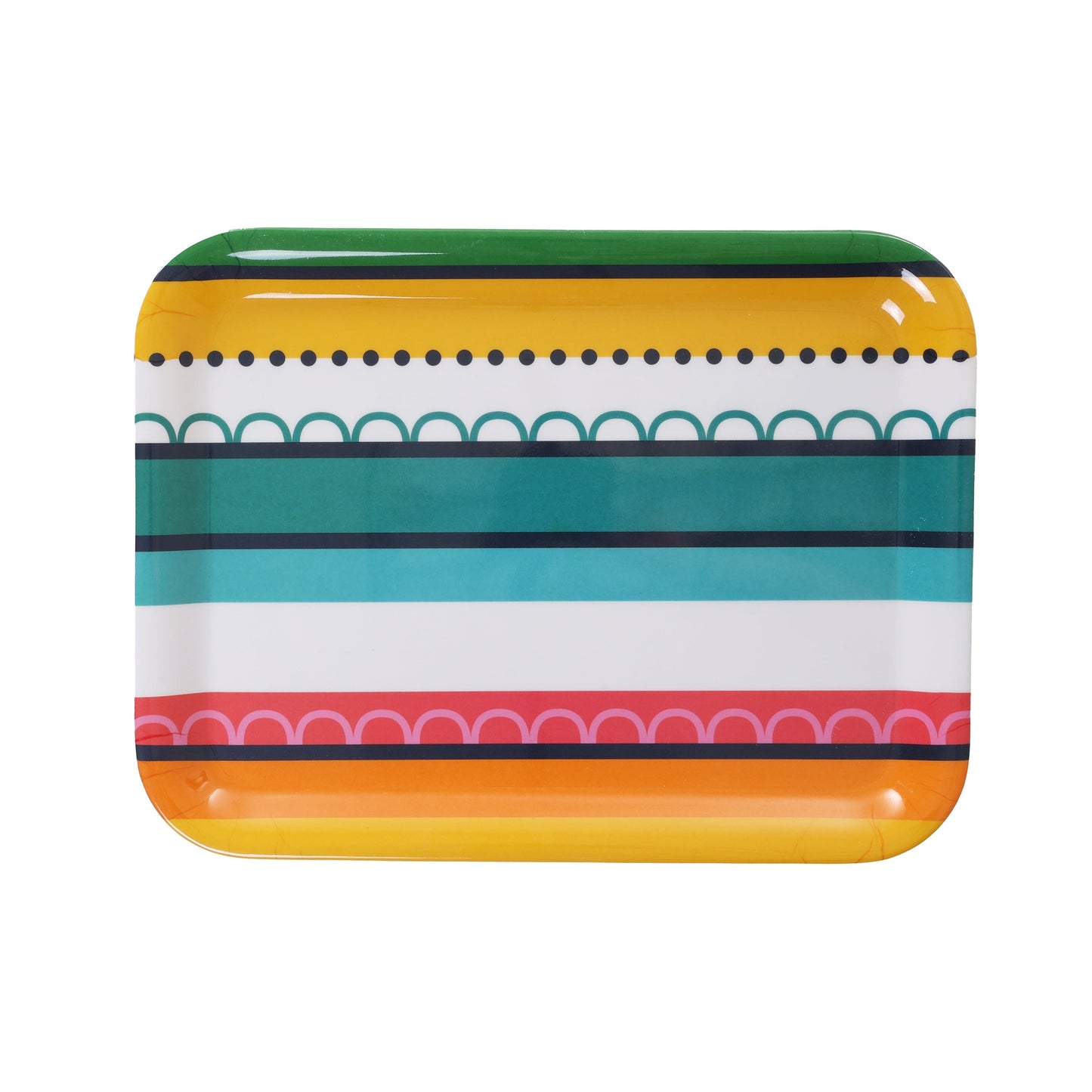 15.12in Melamine Rectangular Tray - Viva Mexico