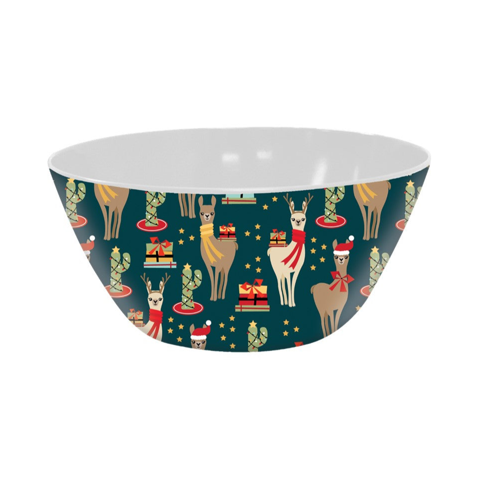 3.5qt Melamine Serving Bowl - Llama