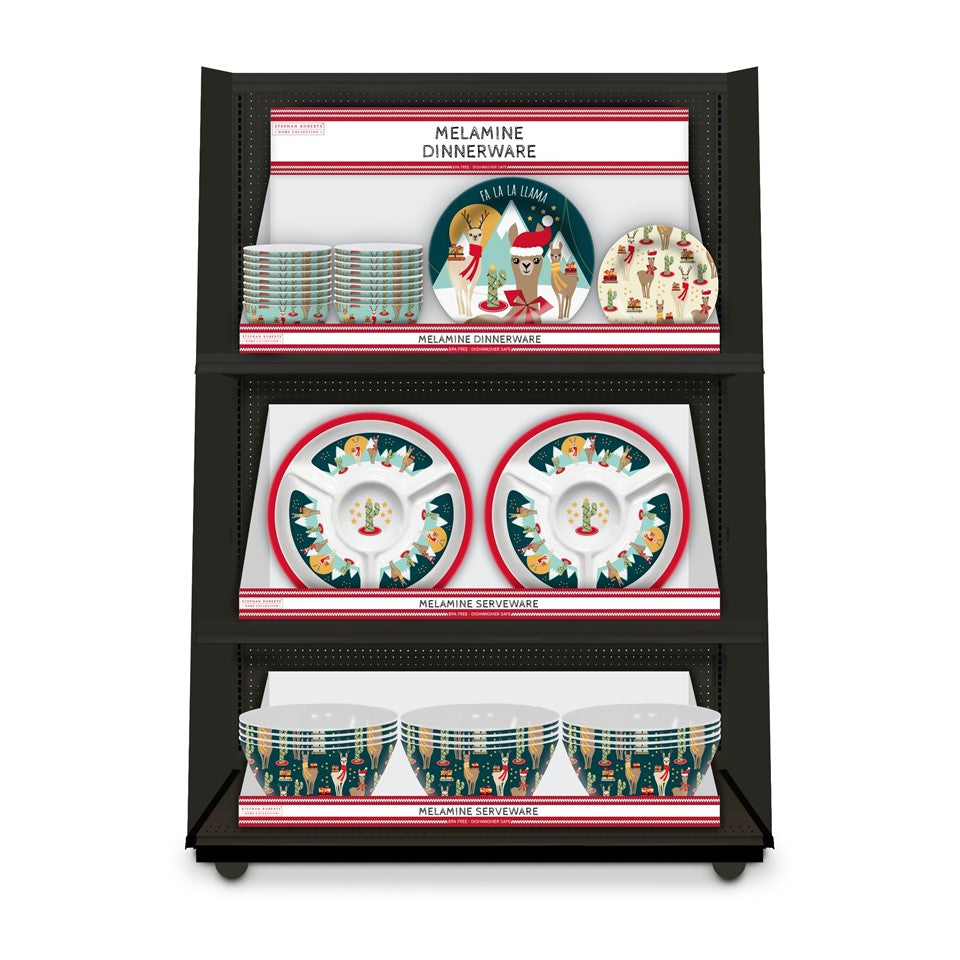 96pc Melamine Dinnerware Assorted (32in) - Llama