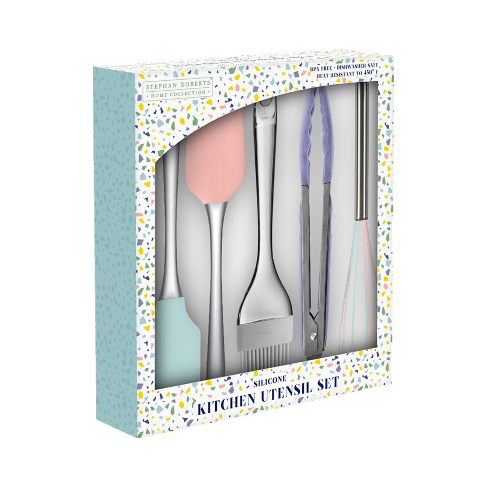 Various Silicone 5pc Utensils Set - Blossom Breeze