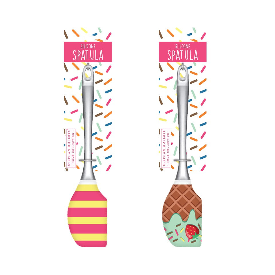 10.3in Silicone / PS Printed (HT) Spatula - Ice Cream Shoppe