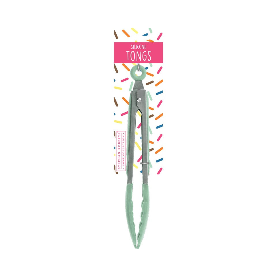 10.8in Silicone / SS Tongs - Ice Cream Shoppe