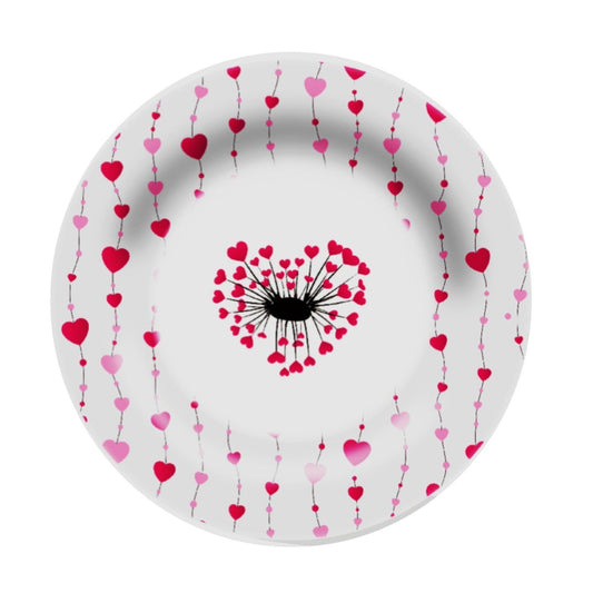 8in Melamine Salad Plate - Love Is In The Air