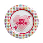 96pc Melamine Dinnerware Assorted PDQs (32in) - Candy Hearts