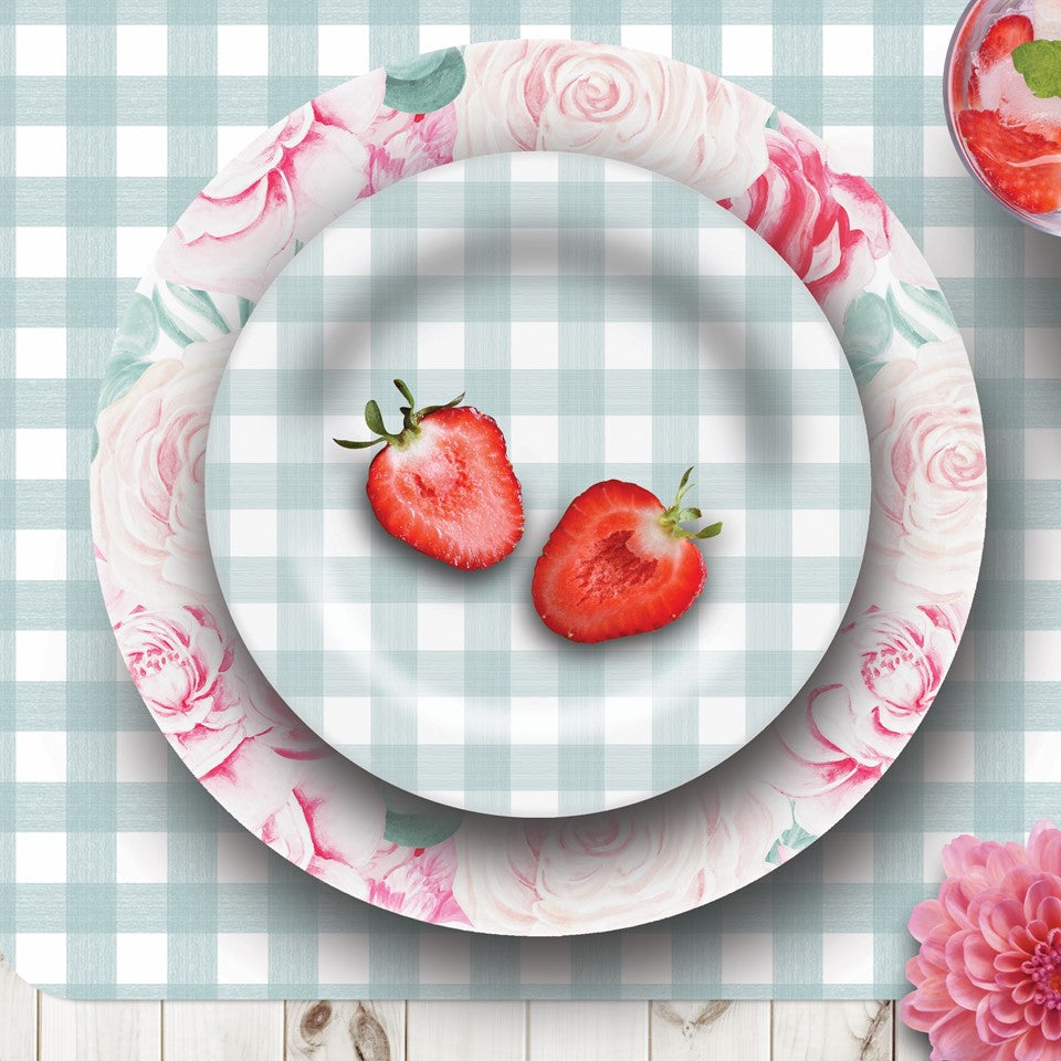 96pc Melamine Dinnerware Assorted PDQs (32in) - April Showers