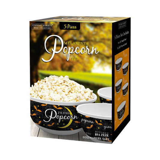 5pc Melamine Popcorn Bowl Set - All Hallows Eve