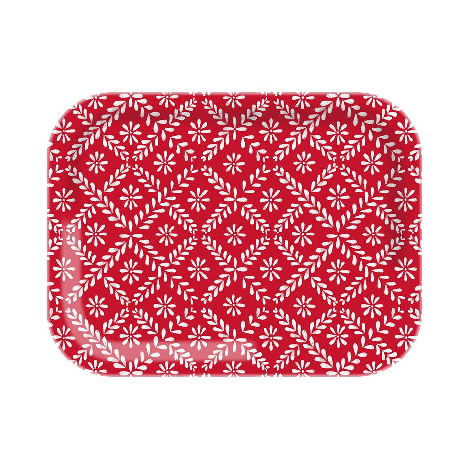 15.12in Melamine Rectangular Tray - Merry Christmas