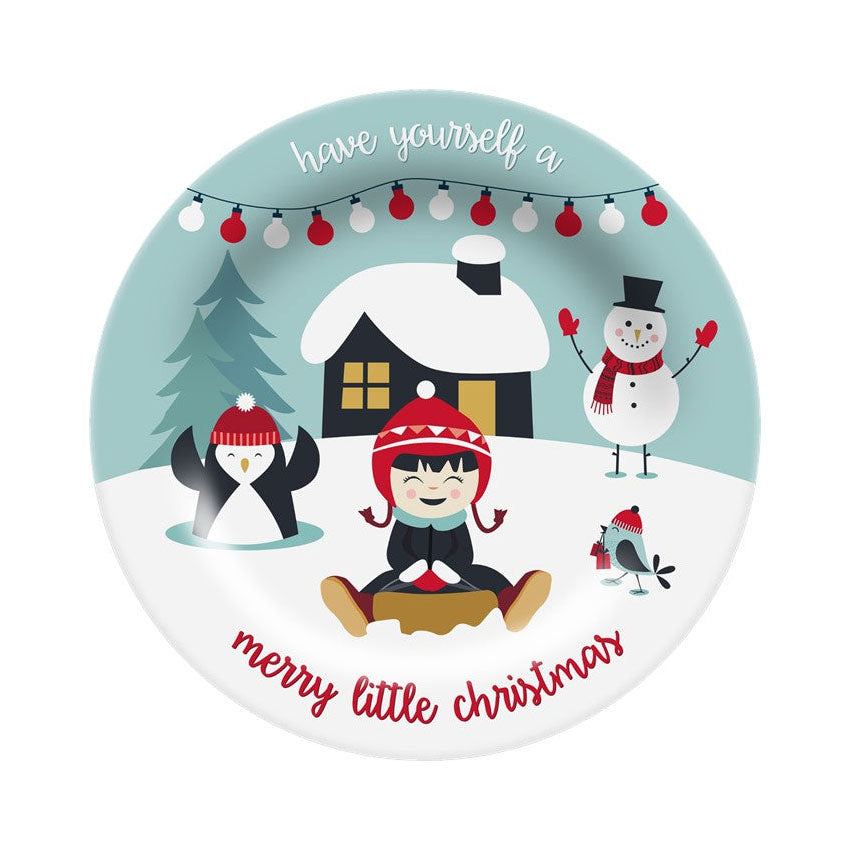 11in Melamine Dinner Plate - Merry Little Christmas