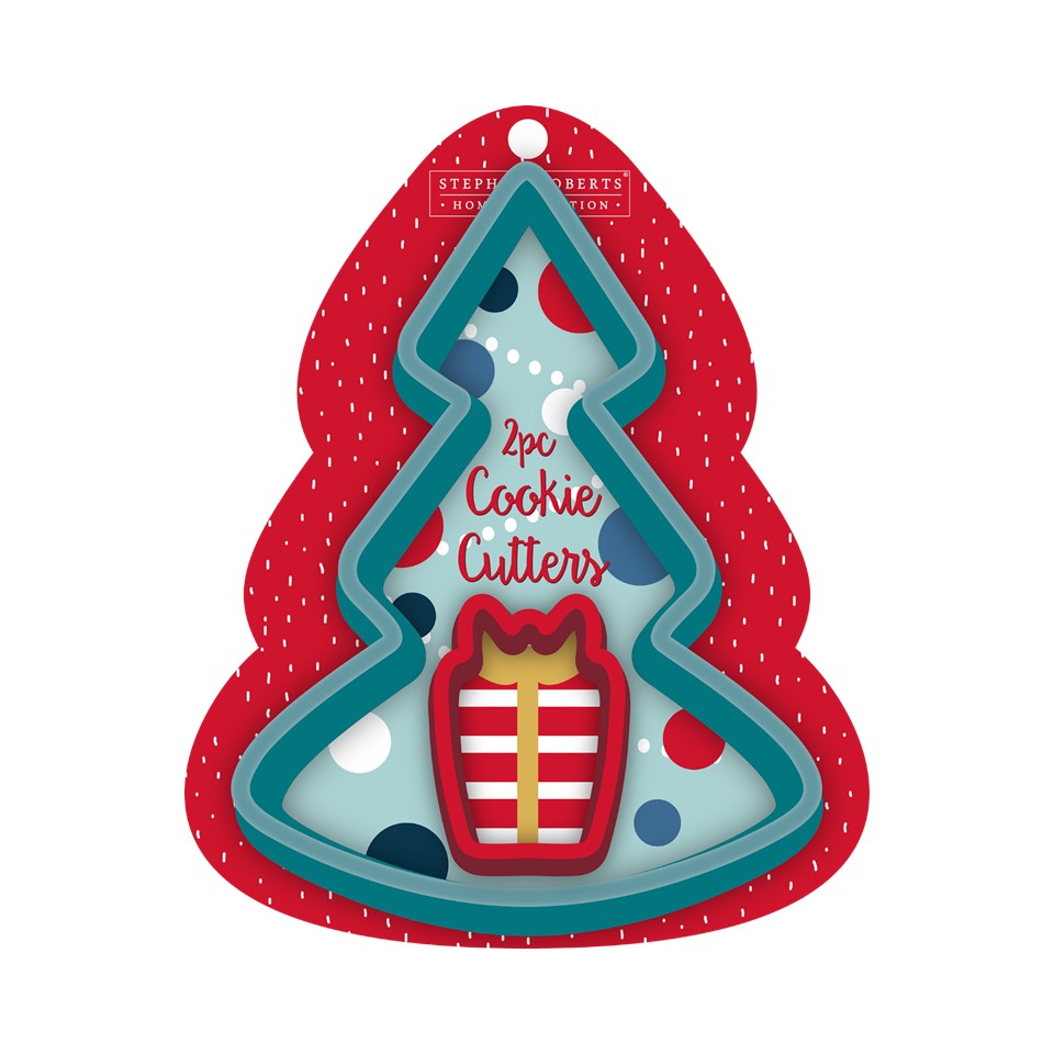 Various SS 2pc Figural Cookie Cutter PDQ - Merry Little Christmas