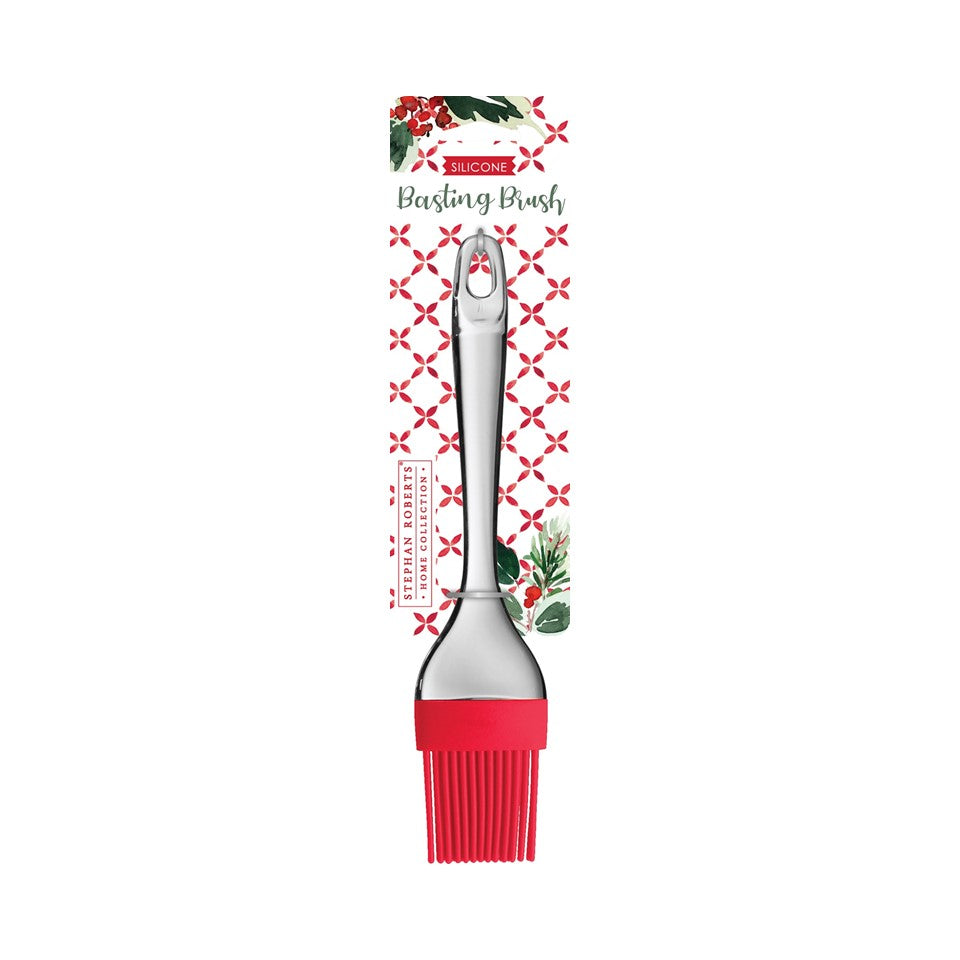 8.66in Silicone / PS Basting Brush - Merry Christmas