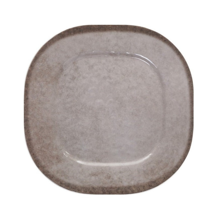 9in Melamine Soft Squared Plate (24pk) - Ryan Taupe