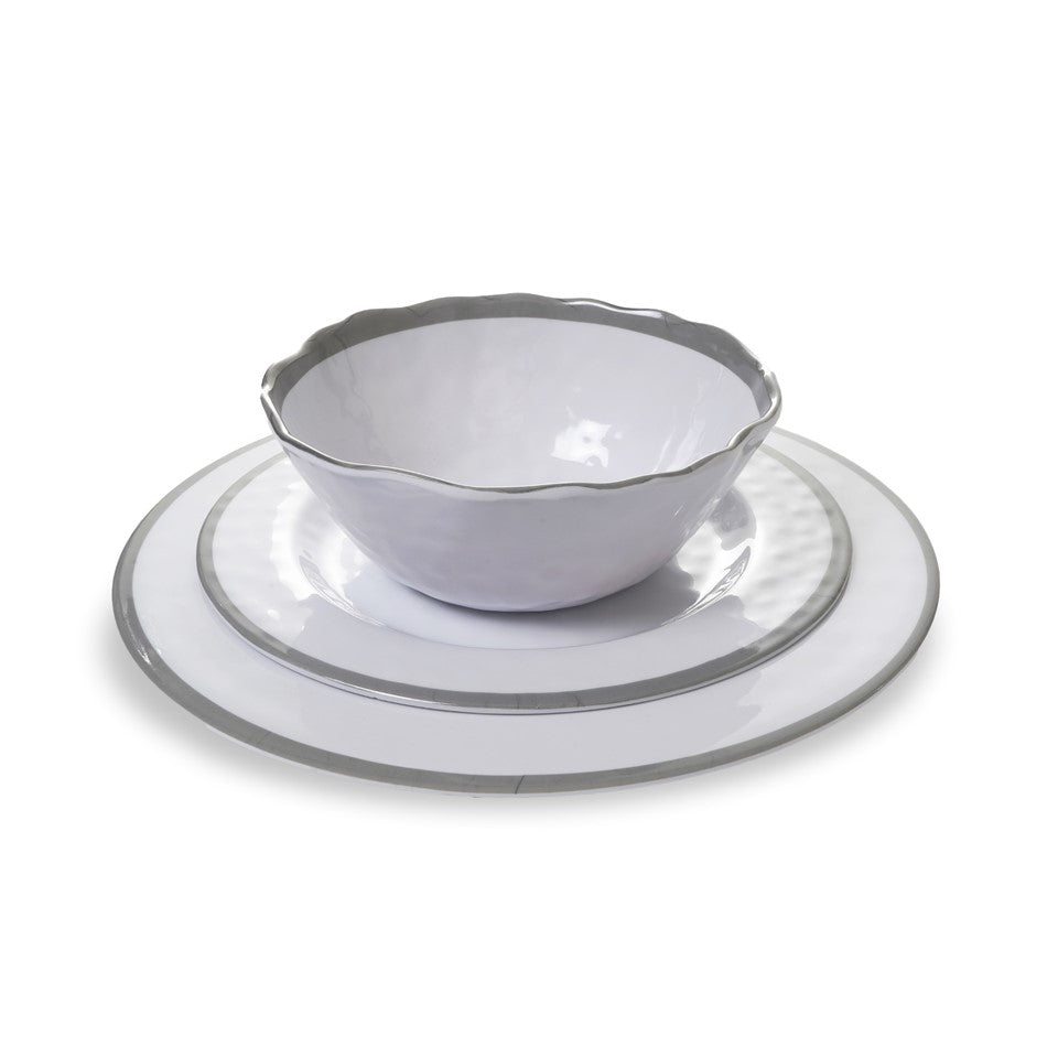 6.5in Melamine Dimpled Bowl (24pk) - Mason Gray