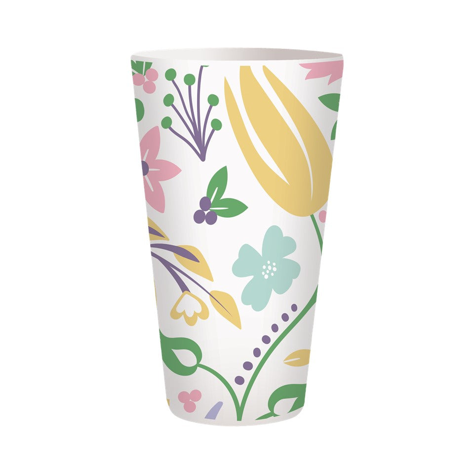 42pc Melamine Dinnerware Assorted PDQ - Flower - Spring Flurry