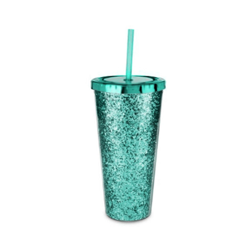21oz AS Glitter Travel Tumbler PDQ - Cool Cactus