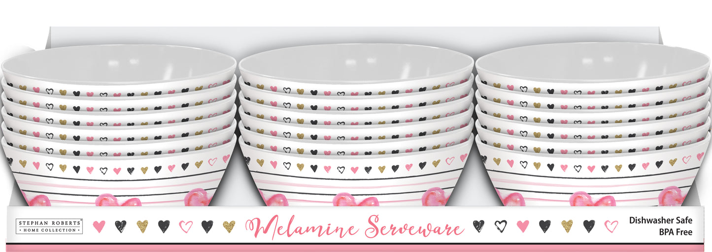 96pc Melamine Dinnerware Assorted PDQS (32in) - Heart of Gold