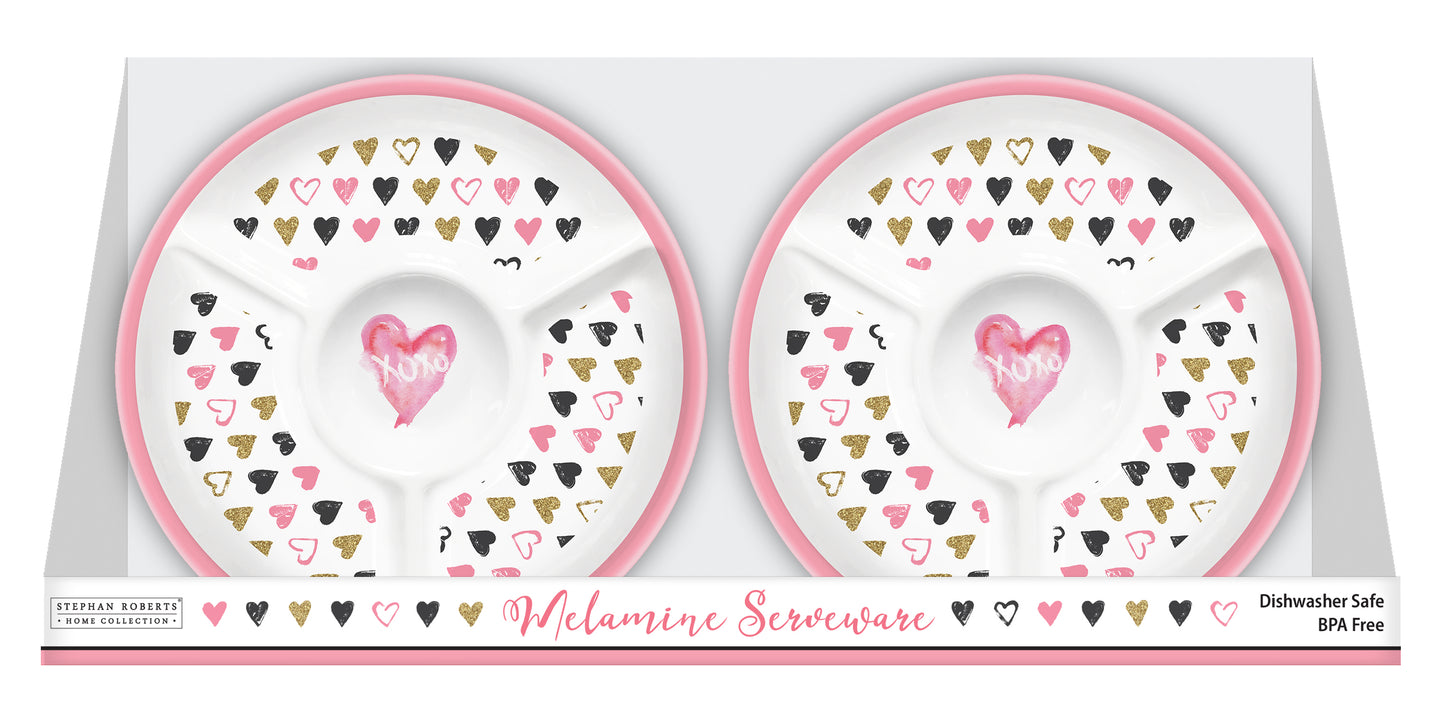 96pc Melamine Dinnerware Assorted PDQS (32in) - Heart of Gold