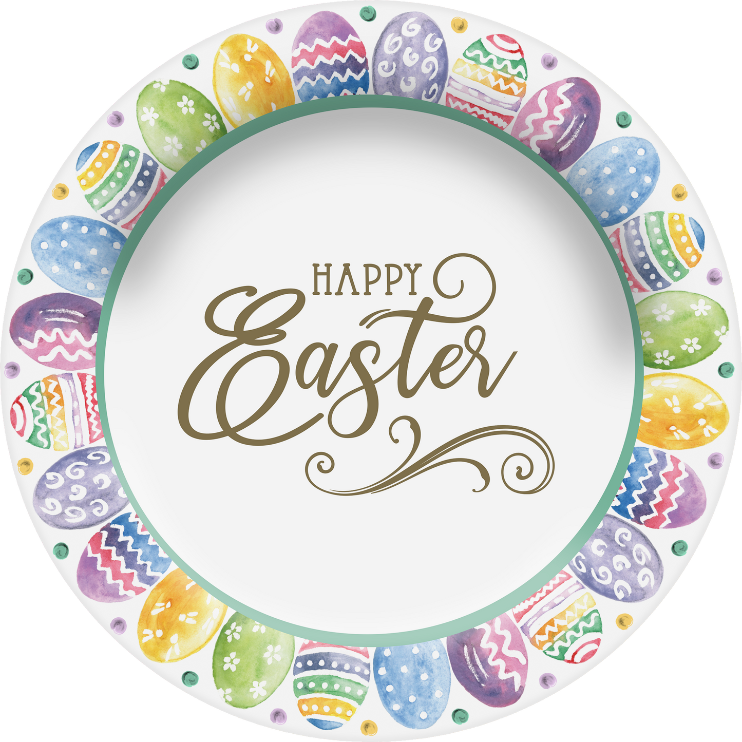 96pc Melamine Dinnerware Assorted PDQS (32in) - Happy Easter