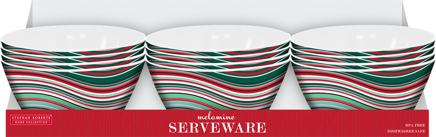 96pc Melamine Dinnerware Assorted PDQs (32in) - Christmas Cheer