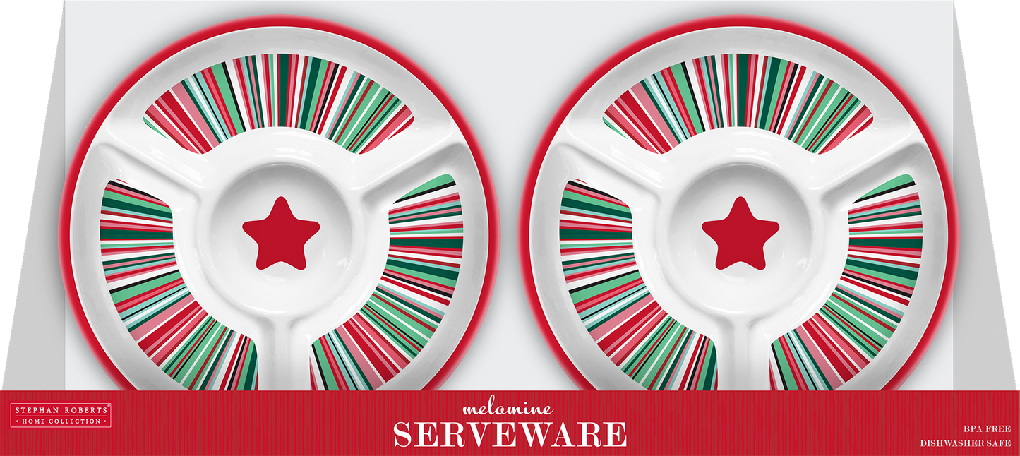96pc Melamine Dinnerware Assorted PDQs (32in) - Christmas Cheer