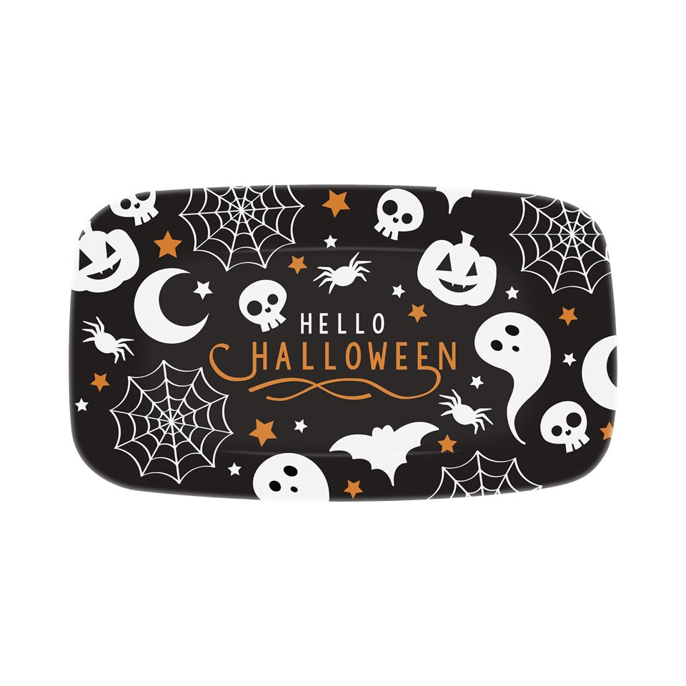 13.9in Melamine Cookie Tray - Hello Halloween