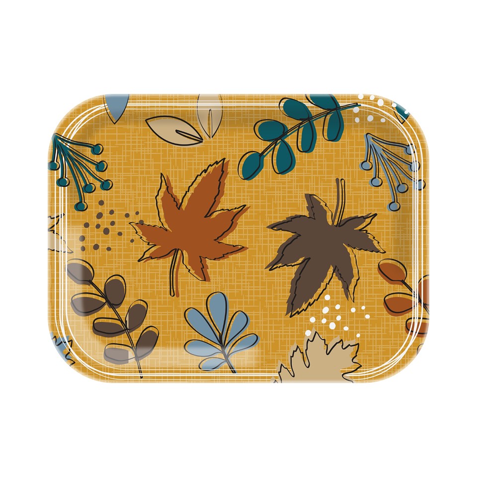 15.12in Melamine Rectangular Tray - Autumn Breeze
