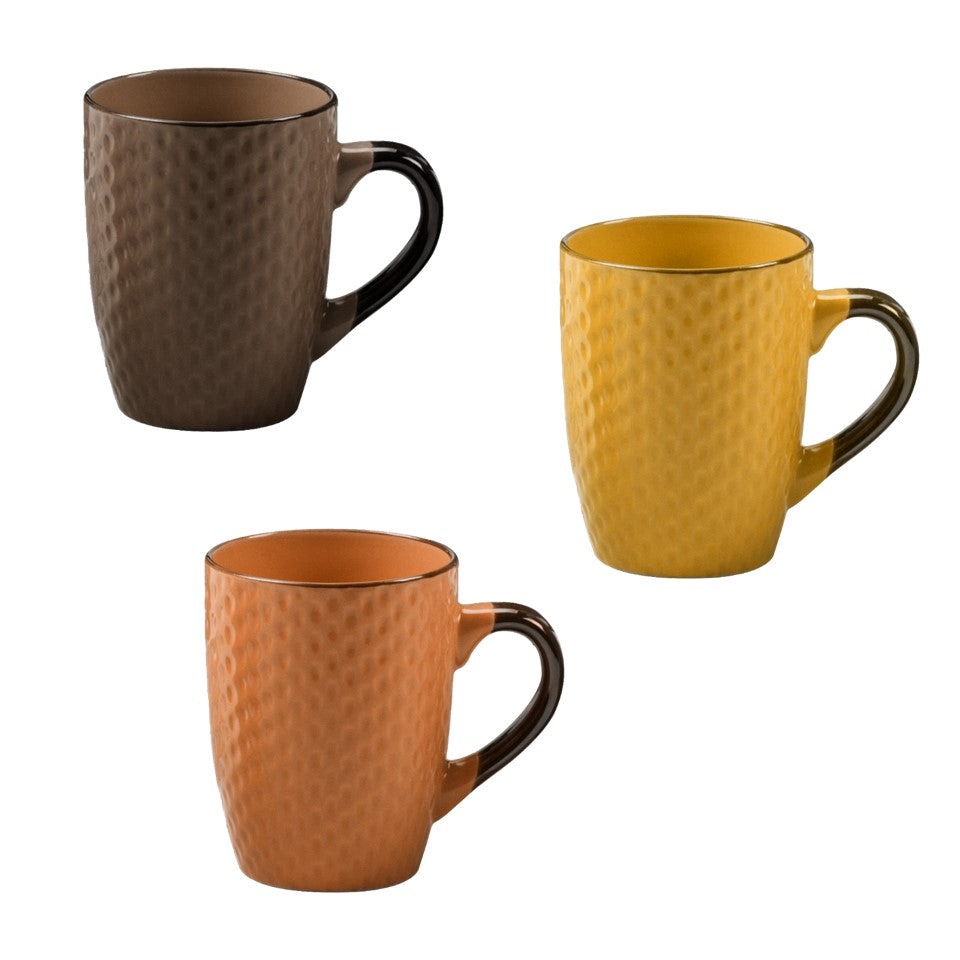 11oz New Bone China Glazed Dimpled Mug (Rx- 36pk) - Autumn Breeze