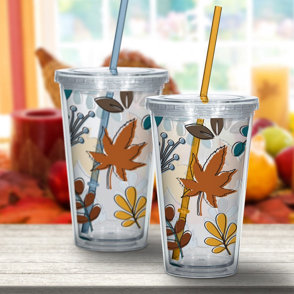 16oz PS D-Wall Travel Tumbler PDQ - Autumn Breeze
