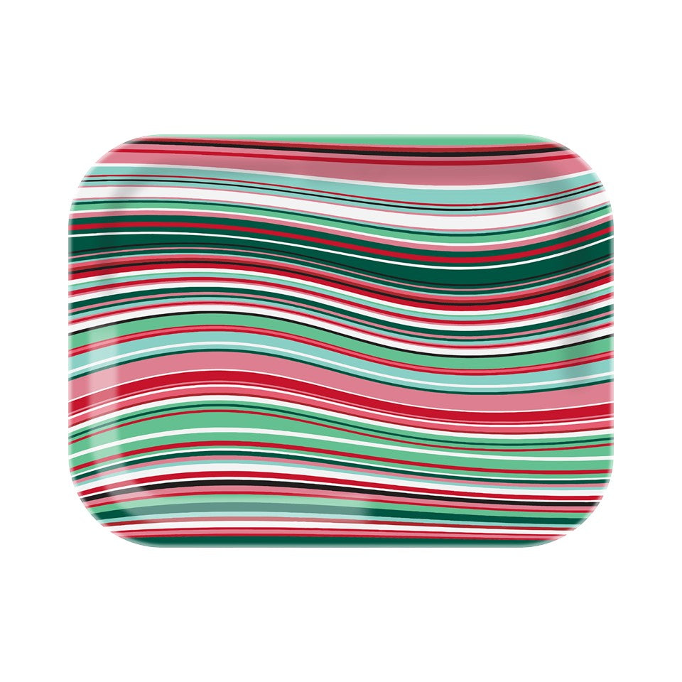 15.12in Melamine Rectangular Tray - Christmas Cheer