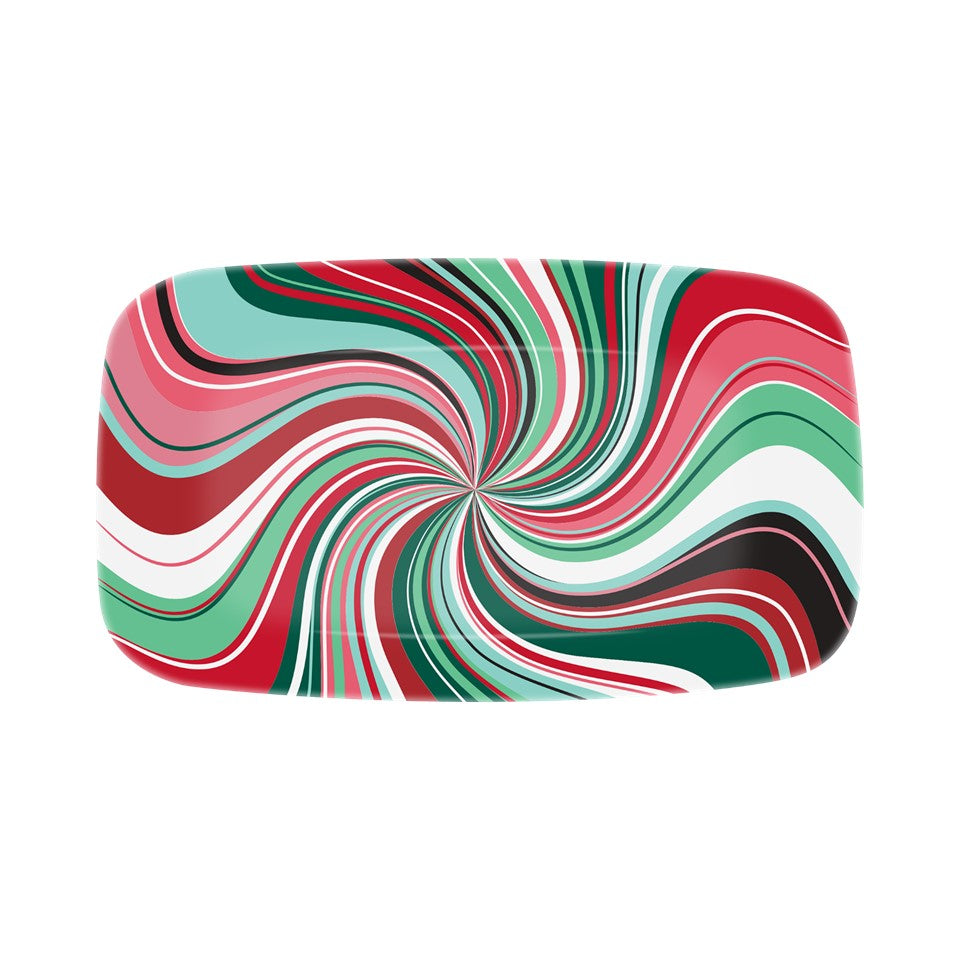 13.9in Melamine Cookie Tray - Christmas Cheer
