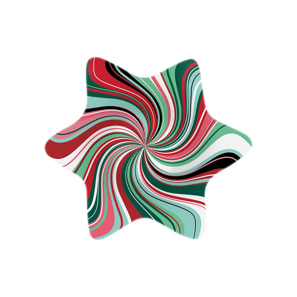 12.5in Melamine Star-Shaped Tray - Christmas Cheer
