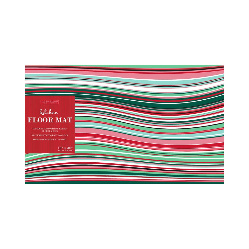 18x30in PVC Printed Floor Mat - Christmas Cheer