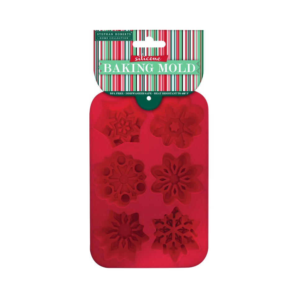 10.8in Silicone / SS Tongs (18pk) - Christmas Cheer