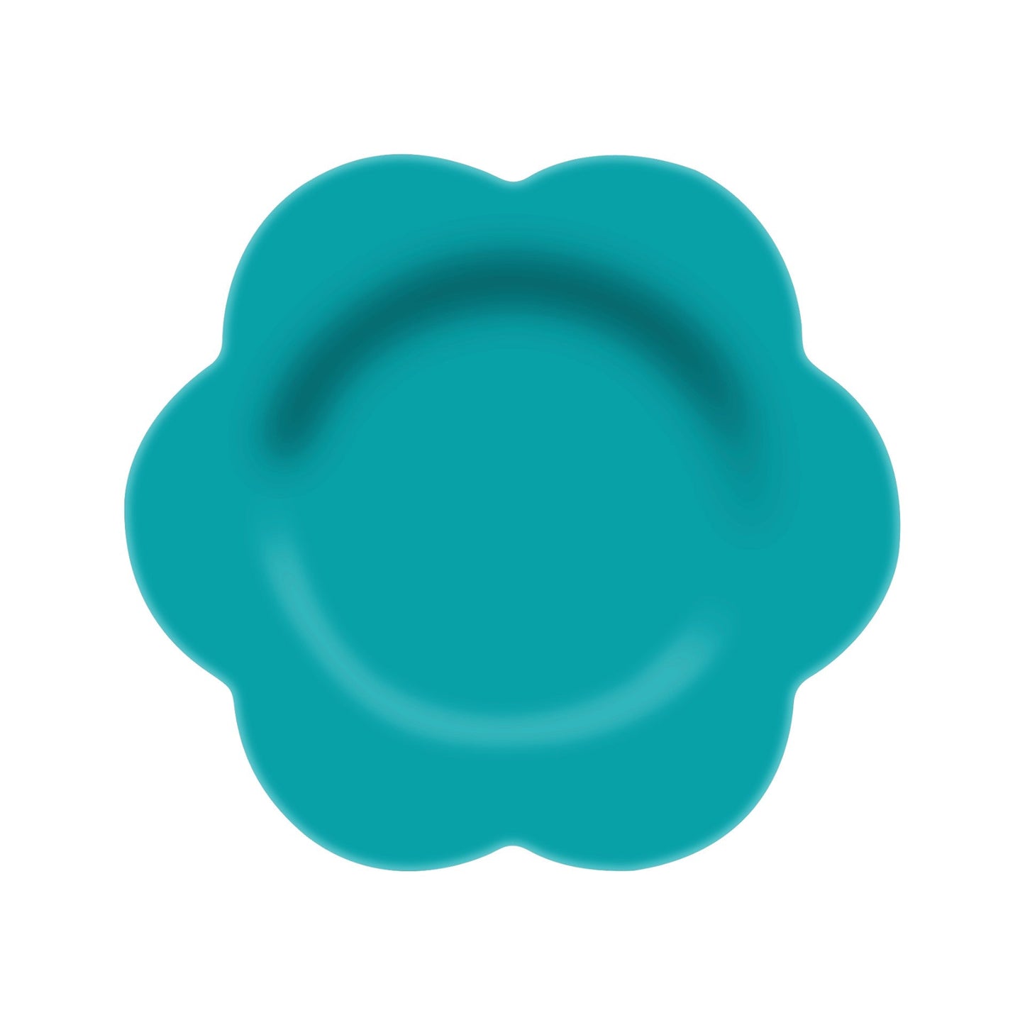 8in Melamine Flower-Shaped Plate - Cool Cactus