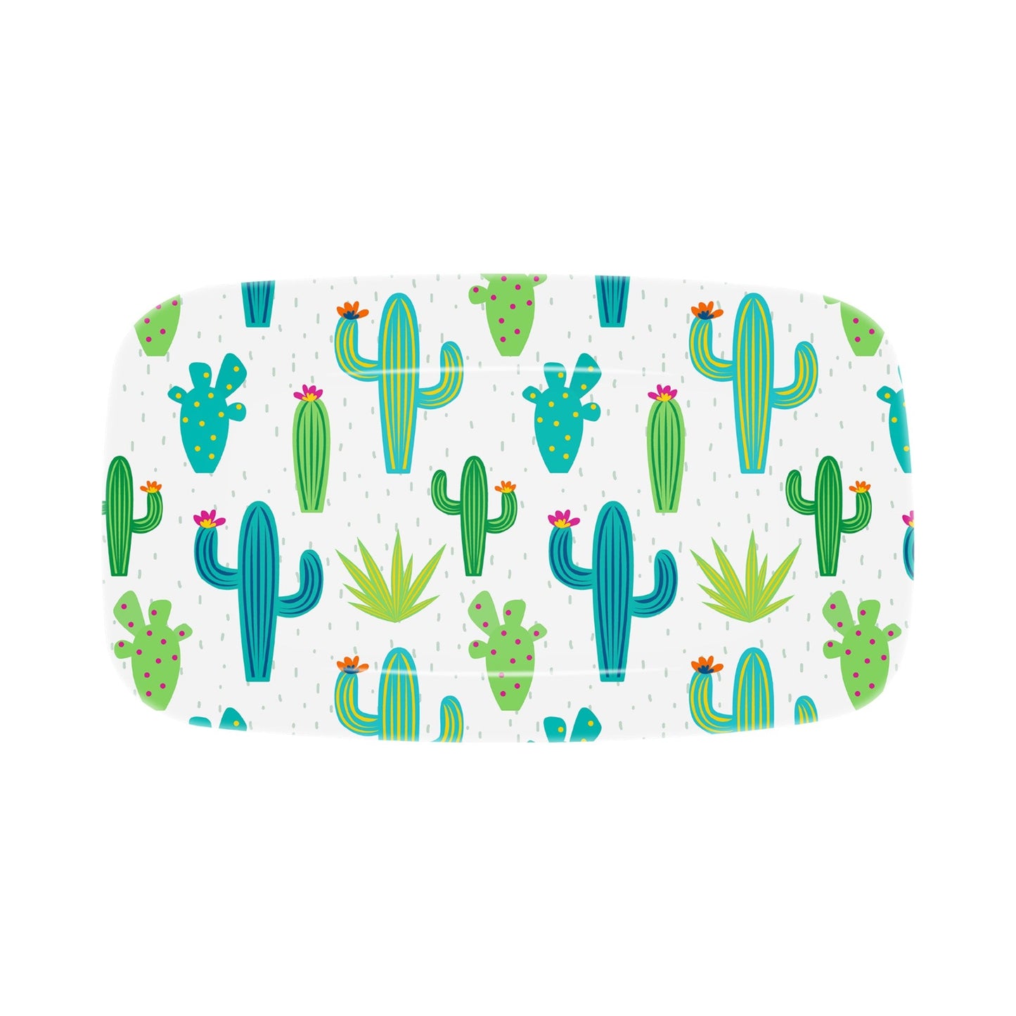 13.9in Melamine Cookie Tray - Cool Cactus