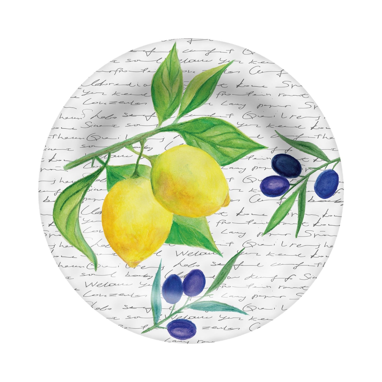 10.75in Melamine Premium Dinner Plate - Country Lemon