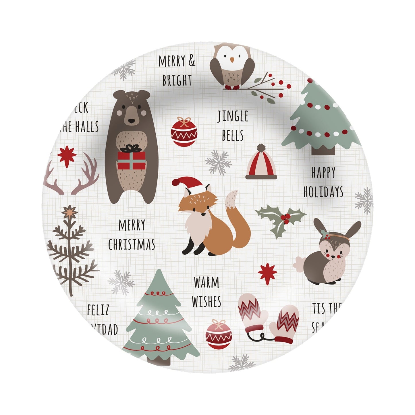 11in Melamine Dinner Plate - Warm Wishes
