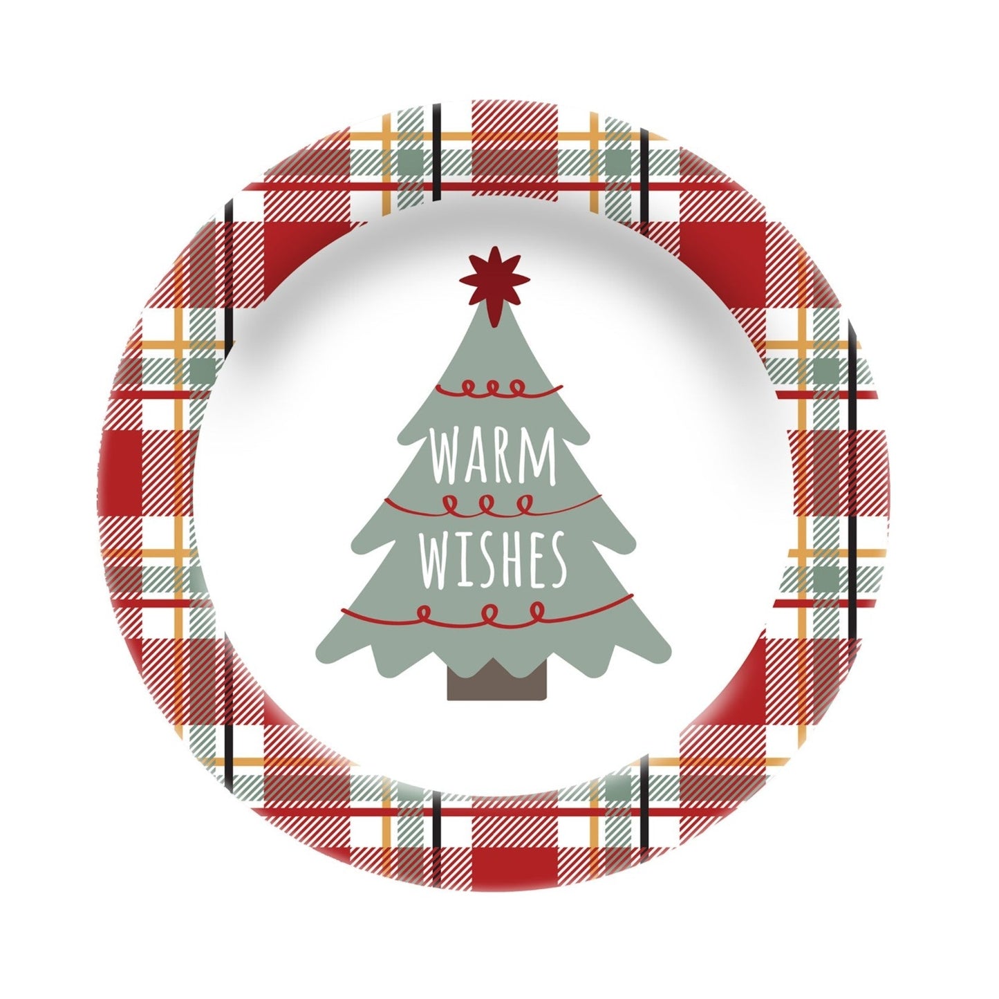 8in Melamine Salad Plate - Warm Wishes