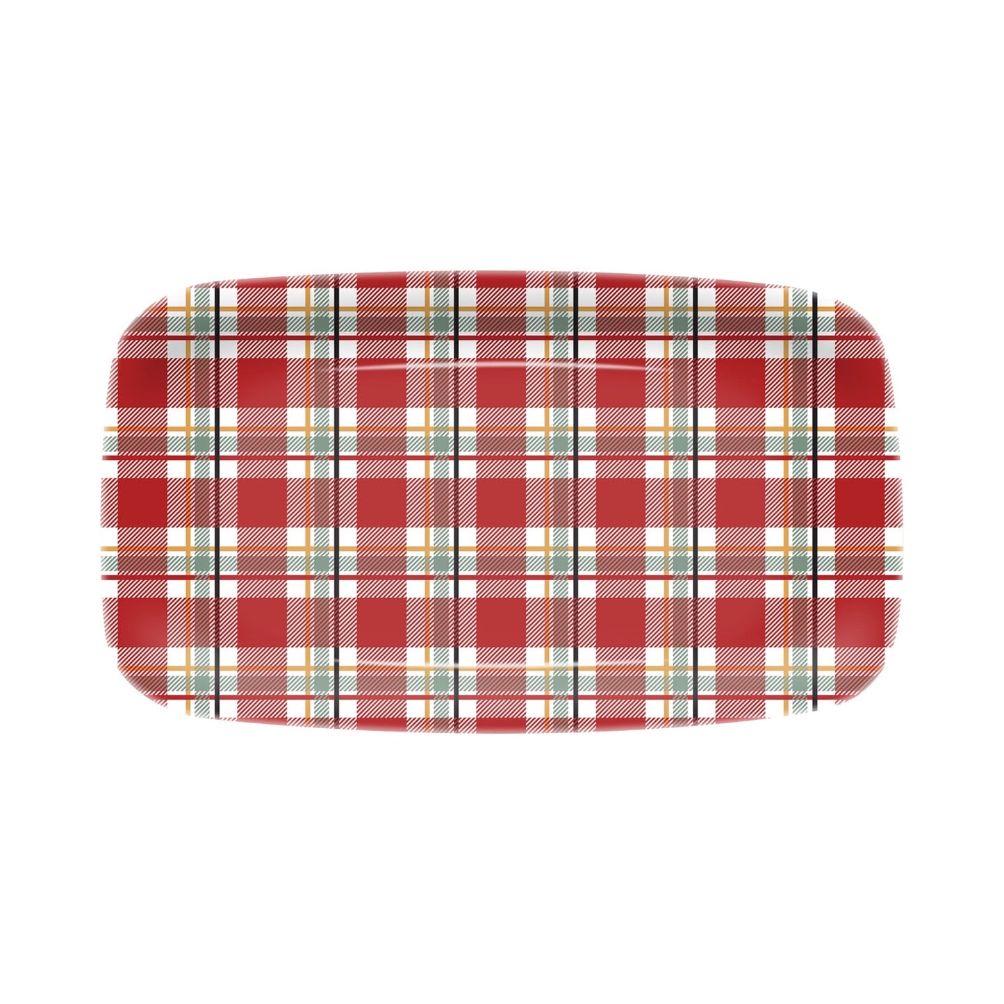 13.9in Melamine Cookie Tray - Warm Wishes