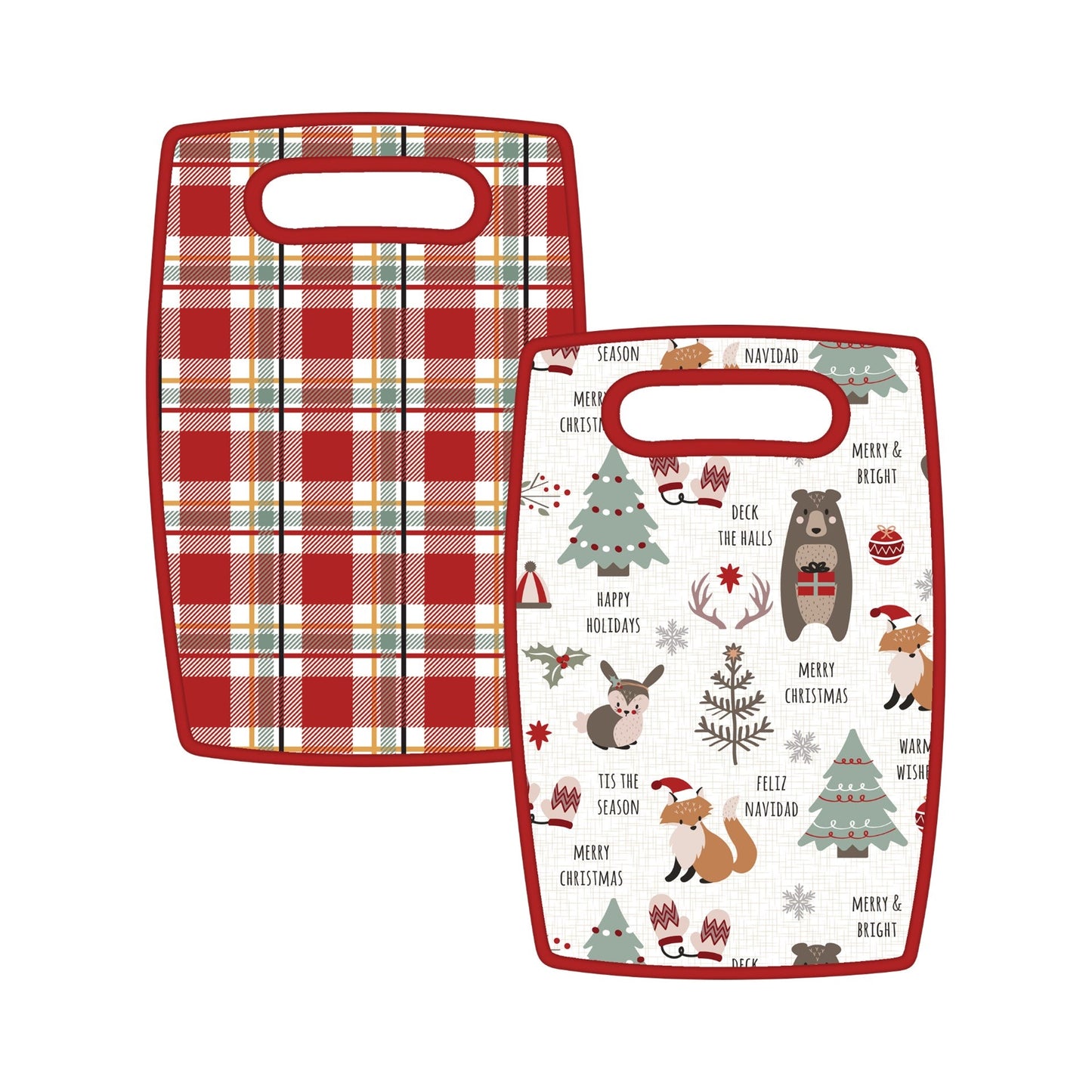12x8in PP Double-Sided Cutting Board - Warm Wishes