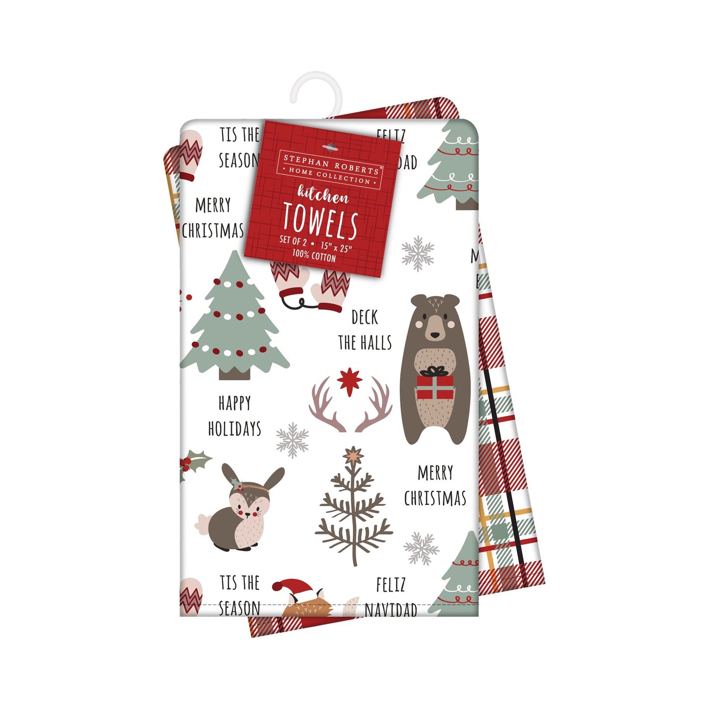15X25in Cotton 2pc Towel Set - Warm Wishes