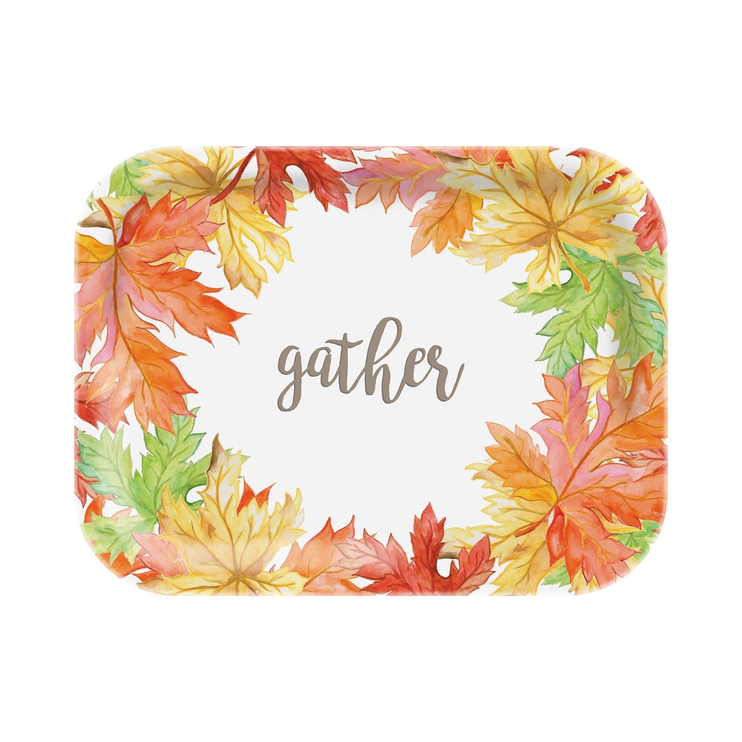 15.12in Melamine Rectangular Tray - Gather