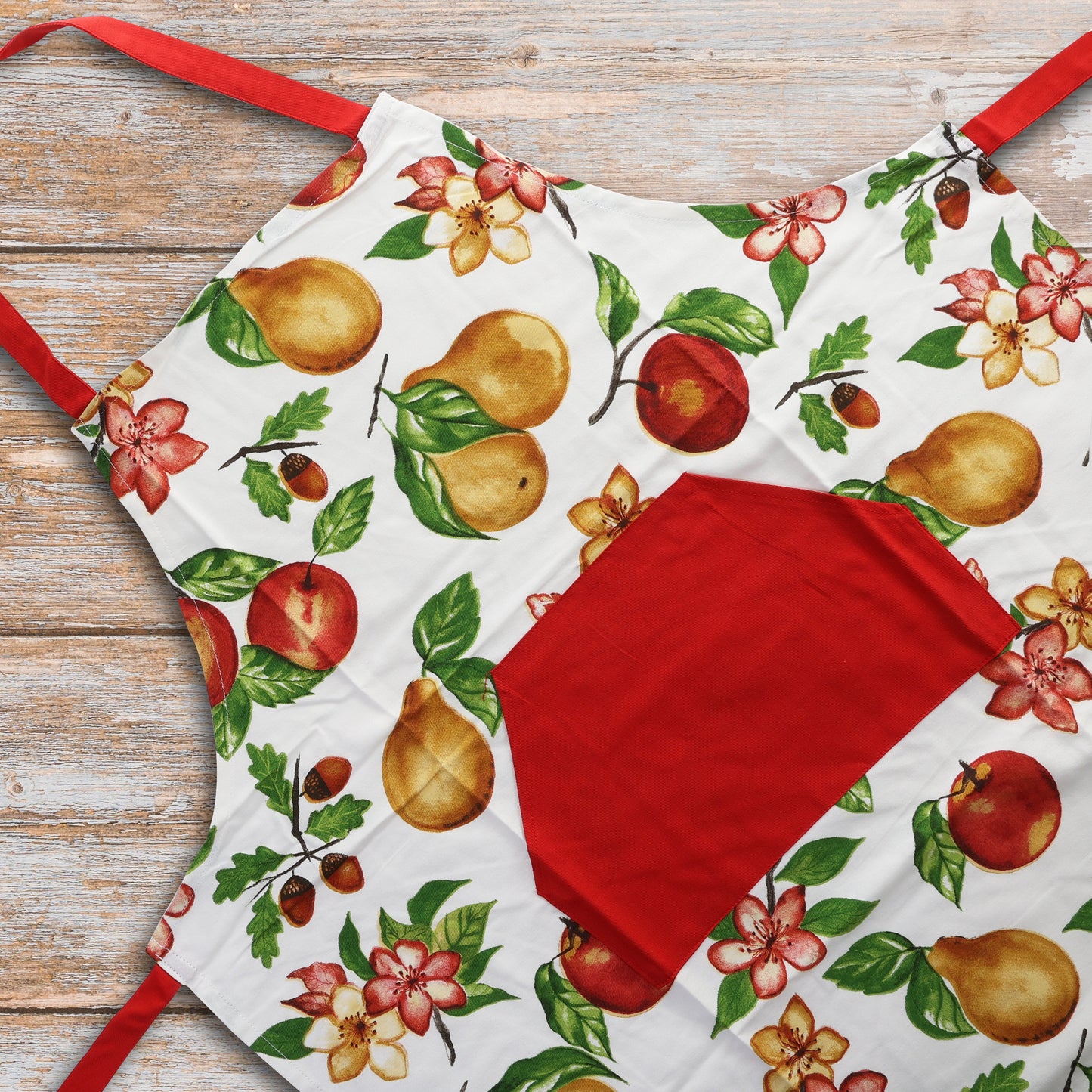 30X34in 100% Cotton Premium Apron - Apples