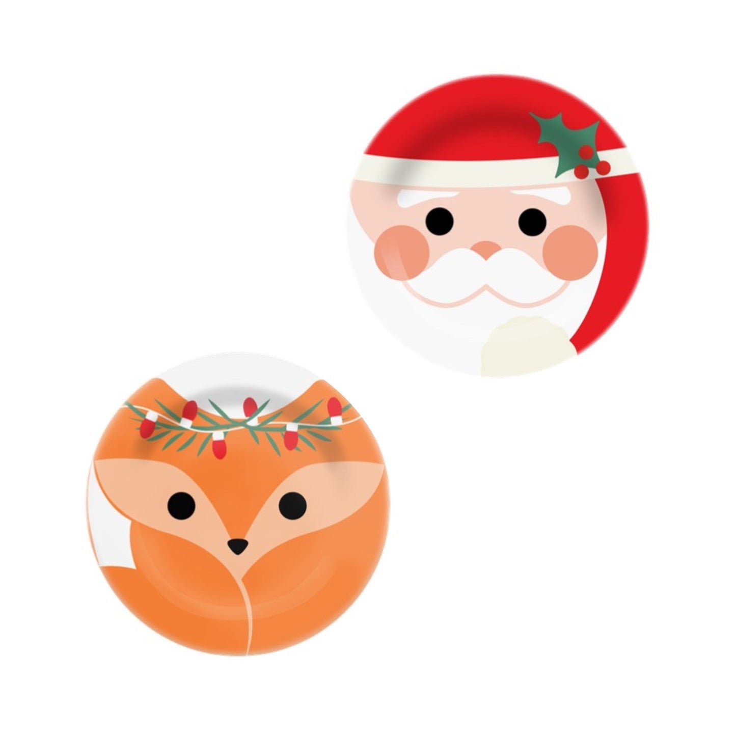 8in Melamine Salad Plate - Christmas Pals