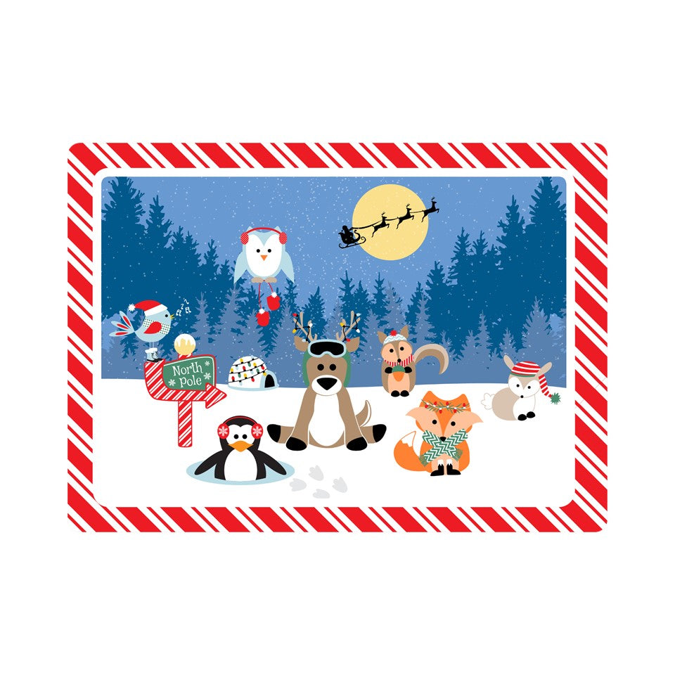 12.25x17in PP & Eva Foam Placemat - Christmas Pals