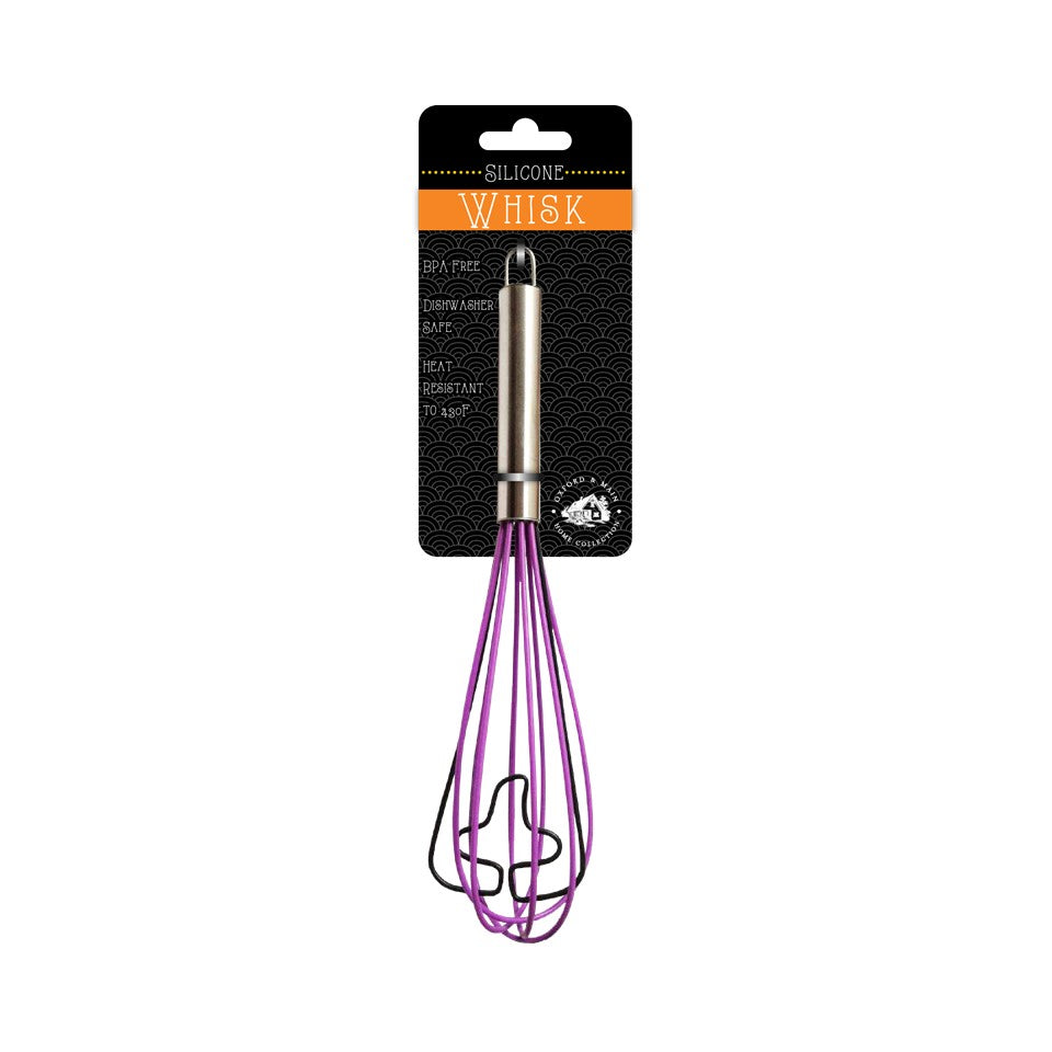 11.5" Silicone Whisk W/ Hat Decoration And S/S Handle - Spoooky - Spoooky