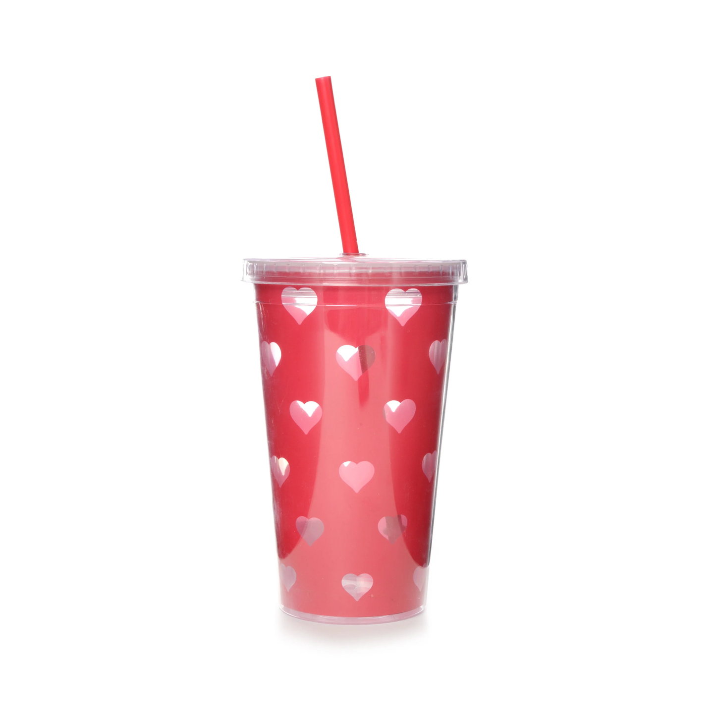 16oz PS D-Wall Travel Tumbler - Gingham Valentine