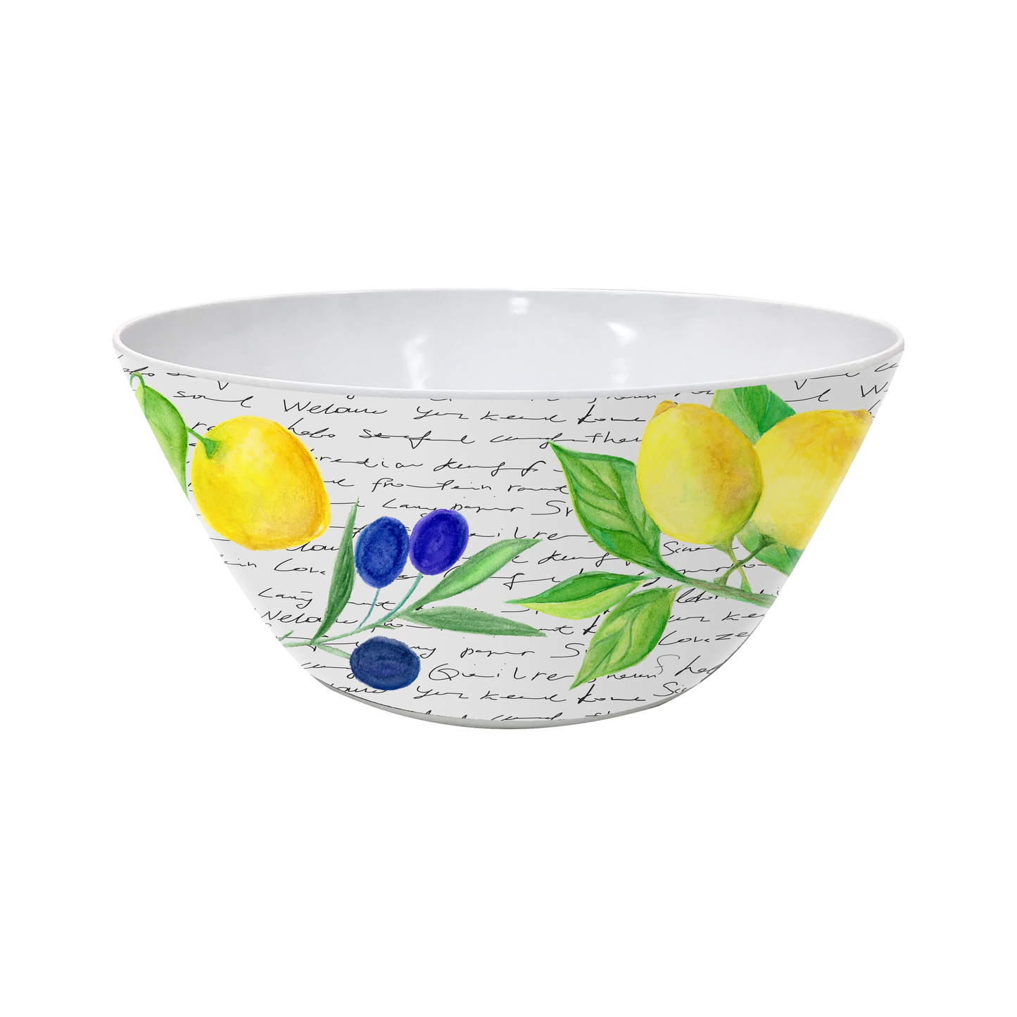 3.5qt Melamine Serving Bowl - Country Lemon