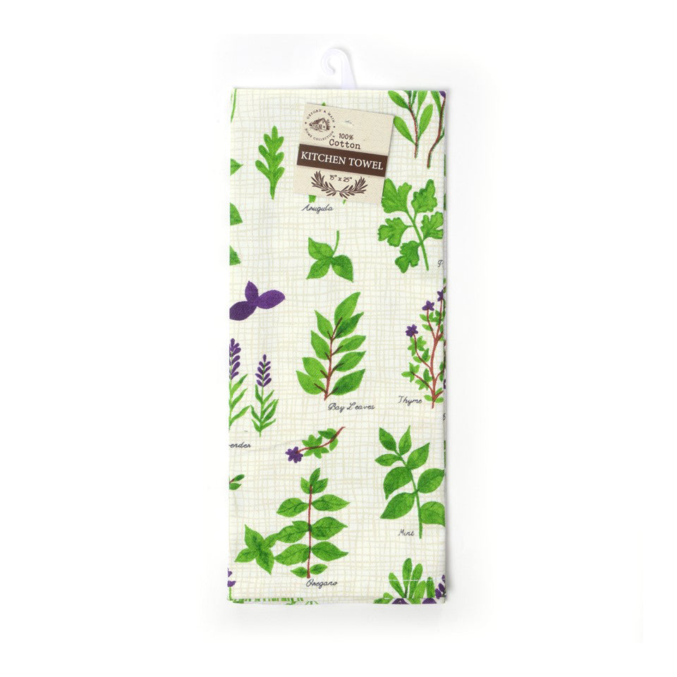 100% Cotton Kitchen Towel - Herbs